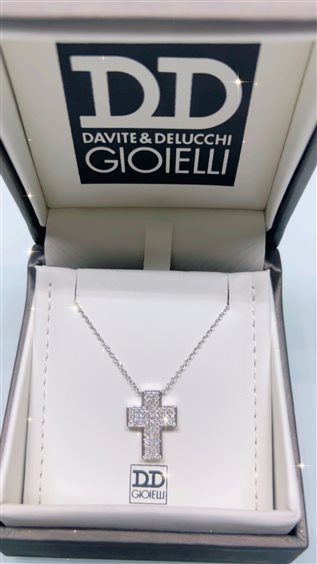 Collana Davite & Delucchi Donna in Oro bianco Diamante 0.27 Ct CLN009048 - CLN009048